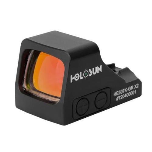 Holosun Technologies 507K-X2, Green Dot, 32 MOA Ring & 2 MOA Dot, Blacked Out Logos