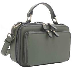 Jessie & James Pandora Compact Concealed Carry Crossbody Satchel Purse Dark Green