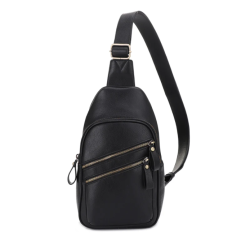 Jessie & James Jeannie Concealed Carry Lock and Key Sling Shoulder Backpack Black