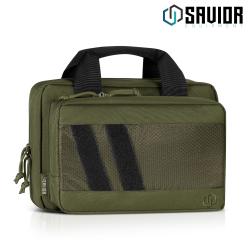 Savior Equipment HC-DGSPORT-WS-OG Double Pistol Bag - Specialist - Green