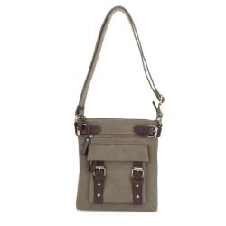 Jessie & James Bailey Concealed Carry Canvas Crossbody Olive