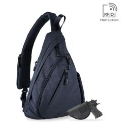 Jessie & James Peyton Sling Shoulder Concealed Carry Backpack Navy