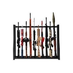 GoatGuns Black Gun Rack Miniature  1/3 Scale Die Cast Holds 10