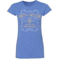 Smith & Wesson Women's Confident & Empowerment Premium T-Shirt Wrigley Heather 2XL