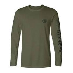Smith & Wesson Sleeve Logo Long Sleeve T-Shirt Military Green 3XL