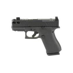 SHARK COAST GLOCK 43X, M.O.S, Striker Fired, Semi-automatic, Polymer Frame Pistol, Sub-Compact, 9MM, 3.41 Barrel, Black Finish, Suppressor Height Sights, Optic Ready, Zaffiri Precision Ported Barrel and Slide, 10 Rounds, 2 Magazines PX4350201FRMOS