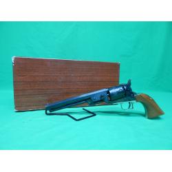 USED LYMAN 1851 SQUAREBACK NAVY .36 CAL BLACK POWDER REVOLVER. MADE IN ITALY. IN BOX. VERY GOOD USED CONDITION 98%