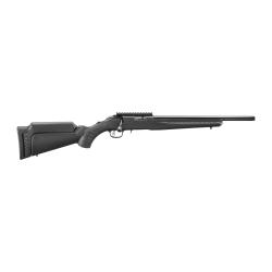 RUGER AMERICAN RIMFIRE 22LR 16.1IN BARREL 10RD BLACK TB SCOPE RAIL STD LOP 8391