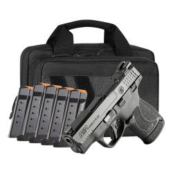 SMITH & WESSON M&P 9 SHIELD PLUS 9MM 3.1IN BARREL 13RD OR TS CARRY ON BUNDLE WITH SAVIOR SPECIALIST BAG AND 6 TOTAL MAGS 14724