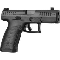 CZ CZ, P-10C, Semi-automatic, Striker Fired, Compact, 9MM, 4.02 Barrel, Nitride Finish, Black, Polymer Frame, Ambidextrous, Trigger Safety, Fixed Sights, 15 Rounds, 2 Magazine 91531