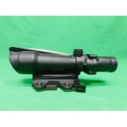 USED TRIJICON ACOG 3.5X35 RED CHEVRON W/ LA RUE TACTICAL QUICK DETACH MOUNT