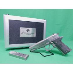 1989 COLT DA1070FE DOUBLE EAGLE 45ACP STAINLESS PISTOL. FIRST EDITION. AS NEW IN BOX WITH CASE, 2-MAGS AND FACTORY LETTER. COLLECTORS ESTATE 99%+ (Consignment)