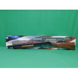 NEW OLD STOCK IAC 97TW MODEL 97 12GA BLUED PUMP SHOTGUN. WINCHESTER 1897 WWI SLAM FIRE CLONE. AS NEW IN BOX. COLLECTOR ESTATE 99%  (Consignment)