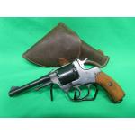 USED IZHEVSK RUSSIAN M1895 32 ACP CONVERSION 4.5" BLUED W/WOOD GRIPS & HOLSTER 95%