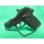USED SCCY CPX-2 9MM 3" W/BOX, CRIMSON TRACE RED DOT, & (2) 10RD MAGS