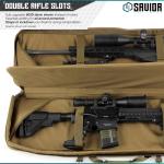 Savior Equipment RB-3612DG-VER2-TN - Urban Warefare - Double Rifle Case - Tan