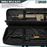 Savior Equipment RB-3612DG-VER2-BK - Urban Warefare - Double Rifle Case - Black