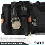 Savior Equipment RB-3612DG-VER2-BK - Urban Warefare - Double Rifle Case - Black
