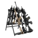 Steel Rifle Rack - 9 SBR Rifle Stand - Black