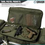 Savior Equipment RB-3612DG-VER2-OG - Urban Warefare - Double Rifle Case - Green