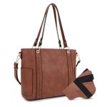 Jessie & James Austin Whipstitching Concealed Carry Lock and Key Tote Tan