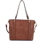 Jessie & James Austin Whipstitching Concealed Carry Lock and Key Tote Tan