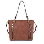 Jessie & James Austin Whipstitching Concealed Carry Lock and Key Tote Tan