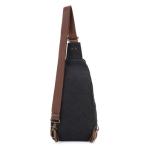 Jessie & James Glacier Unisex Canvas Sling Shoulder Concealed Backpack Black