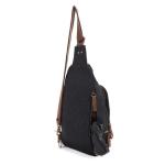 Jessie & James Glacier Unisex Canvas Sling Shoulder Concealed Backpack Black