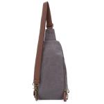 Jessie & James Glacier Unisex Canvas Sling Shoulder Concealed Backpack Gray