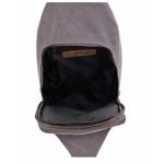 Jessie & James Glacier Unisex Canvas Sling Shoulder Concealed Backpack Gray