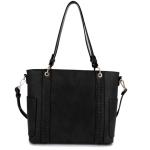 Jessie & James Austin Whipstitching Concealed Carry Lock and Key Tote Black