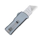 CobraTec Knives  Utility  OTF 3.38 Gray Aluminum Handle