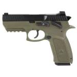 IWI US, Inc Jericho 941 Enhanced, Double Action/Single Action, Semi-automatic, Polymer Frame Pistol, Mid-Size, 9MM, 3.8 Barrel, Matte Finish, Olive Drab Green, Novak Sights, Thumb Safety, 17 Rounds, 2 Magazines J941PSL9OD-II