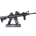 GoatGuns AR15 Model - Thin Blue Line/SWAT Miniature  1/3 Scale Die Cast