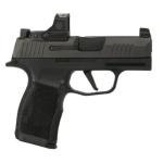 Sig Sauer 365X9BXR3PRS P365X w/Optic Micro-Compact Frame 9mm Luger 12+1 3.10" Black Steel Barrel, Black Nitron Stainless Steel Optic Ready/Serrated Sl