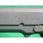 USED 1998 COLT O1091DELTA DELTA 10MM 5" 8RD 1911. SATIN STAINLESS SERIES 80 IN CASE W/1-MAG. 99%+. NOT MARKED DELTA ELITE. PONY NOT TRIANGLE GRIPS (Consignment)