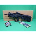 USED IWI SAR-B16L TAVOR SAR 5.56MM SEMI AUTO RIFLE. IN BOX W/1-30RD MAGPUL & TRIJICON RX01 RED DOT. EXCELLENT CONDITION. FACTORY TEST FIRED ONLY? 99% (Consignment)