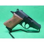USED WALTHER VAH38075 PPK 75TH ANNIVERSARY PPK 3.25" W/ HARD CASE, DISPLAY CASE, AND (2)6RD MAGS