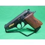 USED WALTHER VAH38075 PPK 75TH ANNIVERSARY PPK 3.25" W/ HARD CASE, DISPLAY CASE, AND (2)6RD MAGS