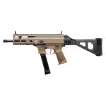 Grand Power 197892029995 SP9A3G Stribog 9mm Luger 30+1 8" Black Threaded Barrel, M-LOK Handguard, Flat Dark Earth Aluminum/Polymer Receiver w/Picatinn