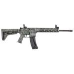 Smith & Wesson 14469 M&P15-22 Sport 22 LR 25+1 16.50" Black Threaded Barrel, Overall OD Green Topographic Cerakote Polymer Receiver w/Picatinny Rail,