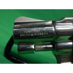 USED RARE SMITH & WESSON 12-3 .38SPL 1.875" 6RD REVOLVER. AIR WEIGHT NICKLE FINISH W/WOOD GRIPS. VERY GOOD 95% LIGHT WEAR NO FRECKLING (Consignment)