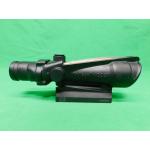 USED TRIJICON ACOG 3.5X35 RED CHEVRON W/ LA RUE TACTICAL QUICK DETACH MOUNT
