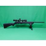 USED SAVAGE MODEL 93 .22 WIN MAG 20.5" BLUED BOLT ACTION RIFLE. W/SCOPE & 1 MAG. VERY GOOD CONDITION. 98%