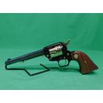 USED 1969 COLT FRONTIER SCOUT GOLDEN SPIKE .22LR 6" REVOLVER. BLACK AND GOLD AS ISSUED IN DISPLAY CASE W/SPIKE PAPERWORK. 98% ESTATE COLLECTION (Consignment)