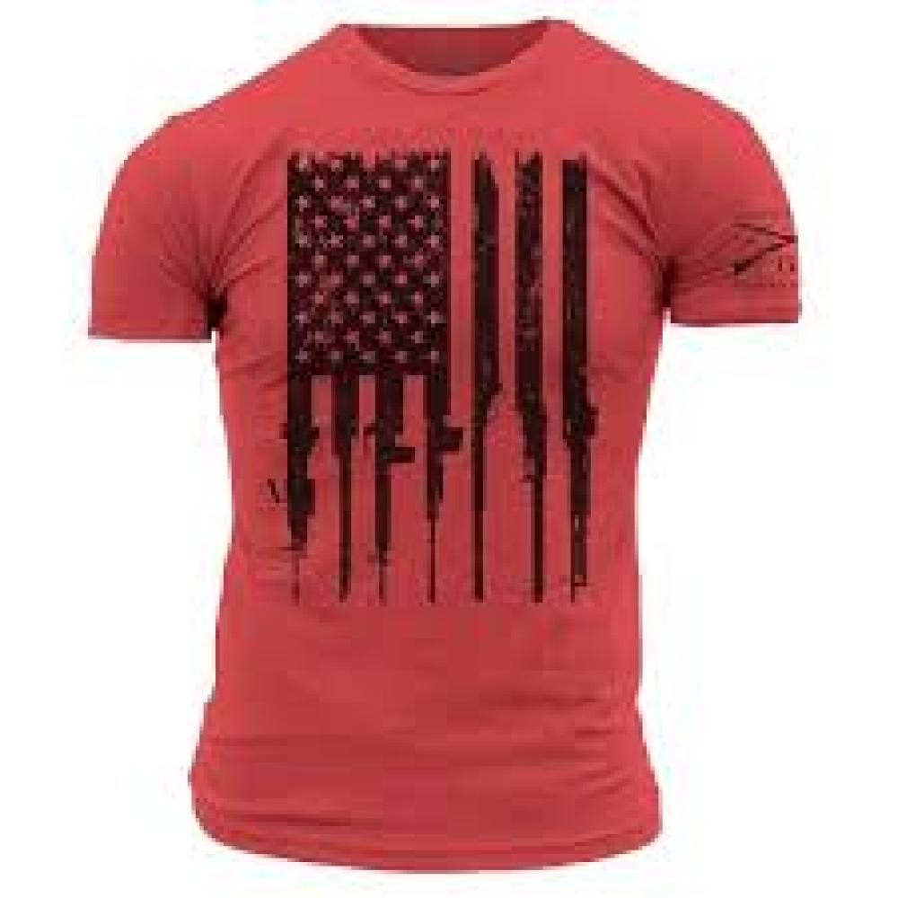 Grunt Style RED Rifle Flag M