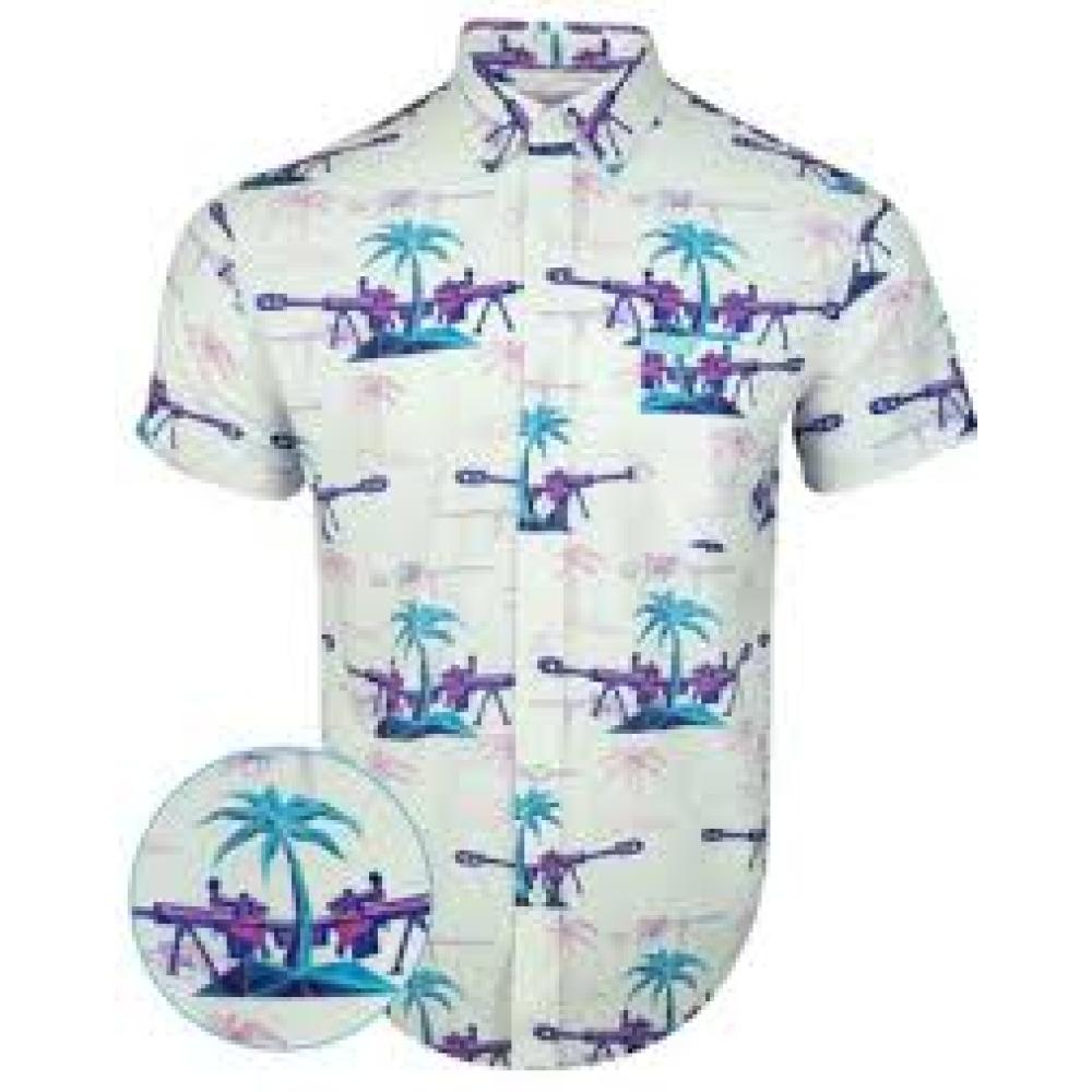 Retro-Rifle Palm 2XL White/Purp