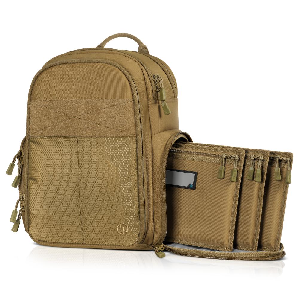 Savior Equipment BP-CPSEMA-WS-TN Pistol Backpack - SEMA Compact II - Tan
