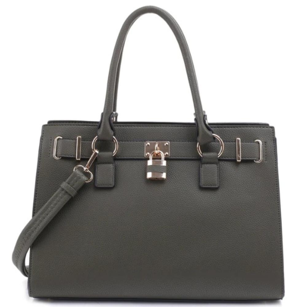 Jessie & James Dina Concealed Carry Lock and Key Satchel Dark Green
